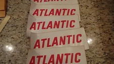 ATLANTIC  GASOLINE  texaco  gulf oil sunoco mobile  1950s  5 stickers  BX#305 #4