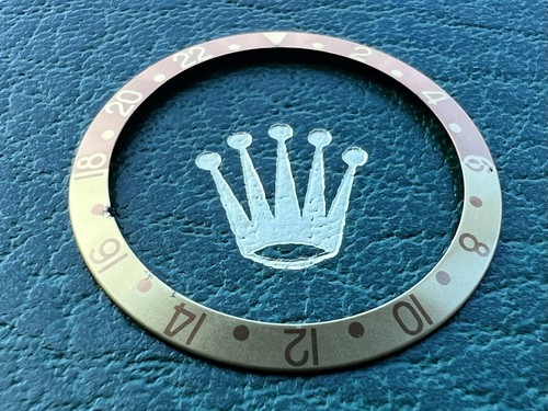 Authentic Rolex GMT-Master II 16713 16718 Sapphire Root Beer Bezel Insert - #901 - Picture 2 of 5
