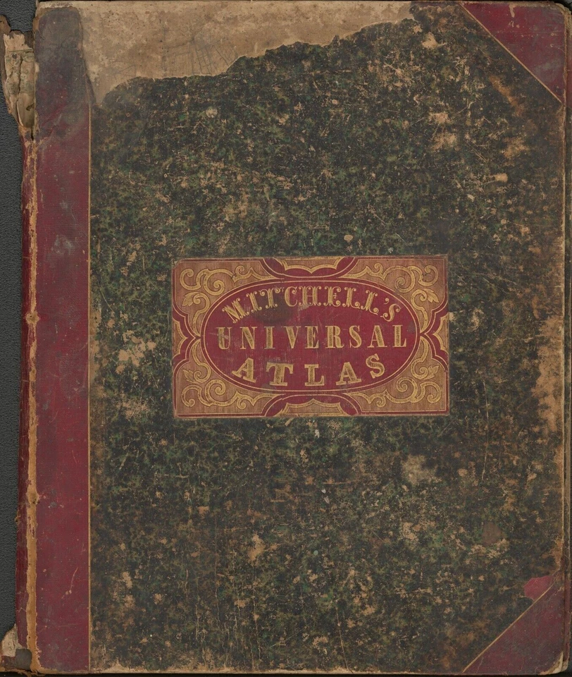 1849 China by Mitchell antique map ~ 17.4" x 13.8" hand colored - Image 3 of 4