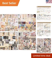 Versatile 800pcs Vintage Junk Journal Supplies: Enhance Your Crafts & Creativity