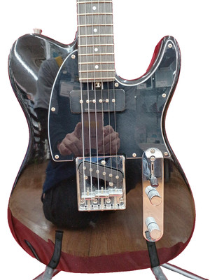 [Bacchus] TACTICS PLD BLK Electric Guitar Used w/ Genuine Soft Case From Japan