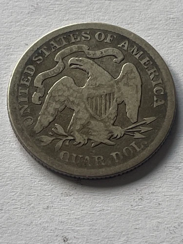 1877 Seated Liberty Silver Quarter Dollar