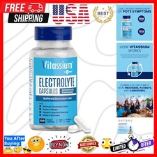 Unflavored Electrolyte Capsules: 500mg Sodium, 100mg Potassium for Daily Use