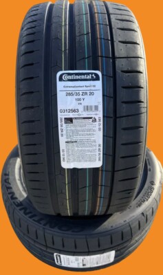 TWO BRAND NEW 285/35ZR20 100Y Continental ExtremeContact Sport 02