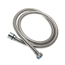 1.2M BATHROOM CHROME STAINLESS STEEL FLEXIBLE DOUBLE LOCK SHOWER HOSE