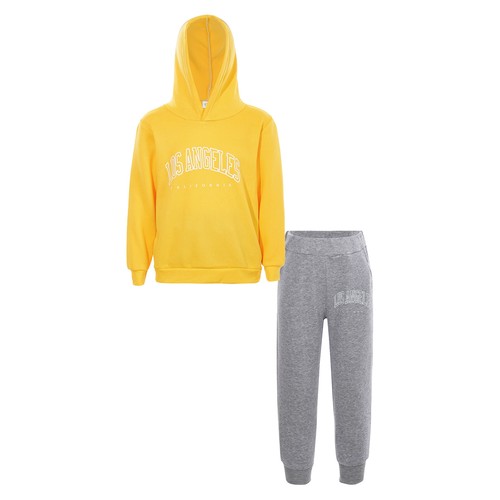 Kids Tracksuit Exercise Sweatshirt+Pants Set Sportswear Long Sleeve Sport Suit - Picture 41 of 85