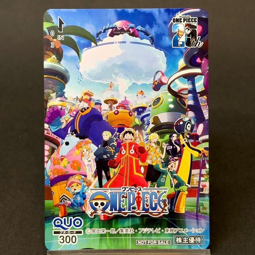 One Piece 25th Quo Card Super Rare Phone Card Tradeing Jump Japan