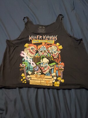 Cavity Colors Killer Clowns From Outer Space Tank Top Shirt Ladies XL Horror