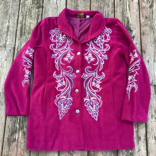Bob Mackie Wearable Art Fleece Jacket 