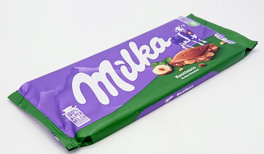 Milka, Barra de Chocolate con Leche con Avellana, 100g (PACK DE 5) ¡¡ENVÍO EL MISMO DÍA!!! Foto 3 de 3