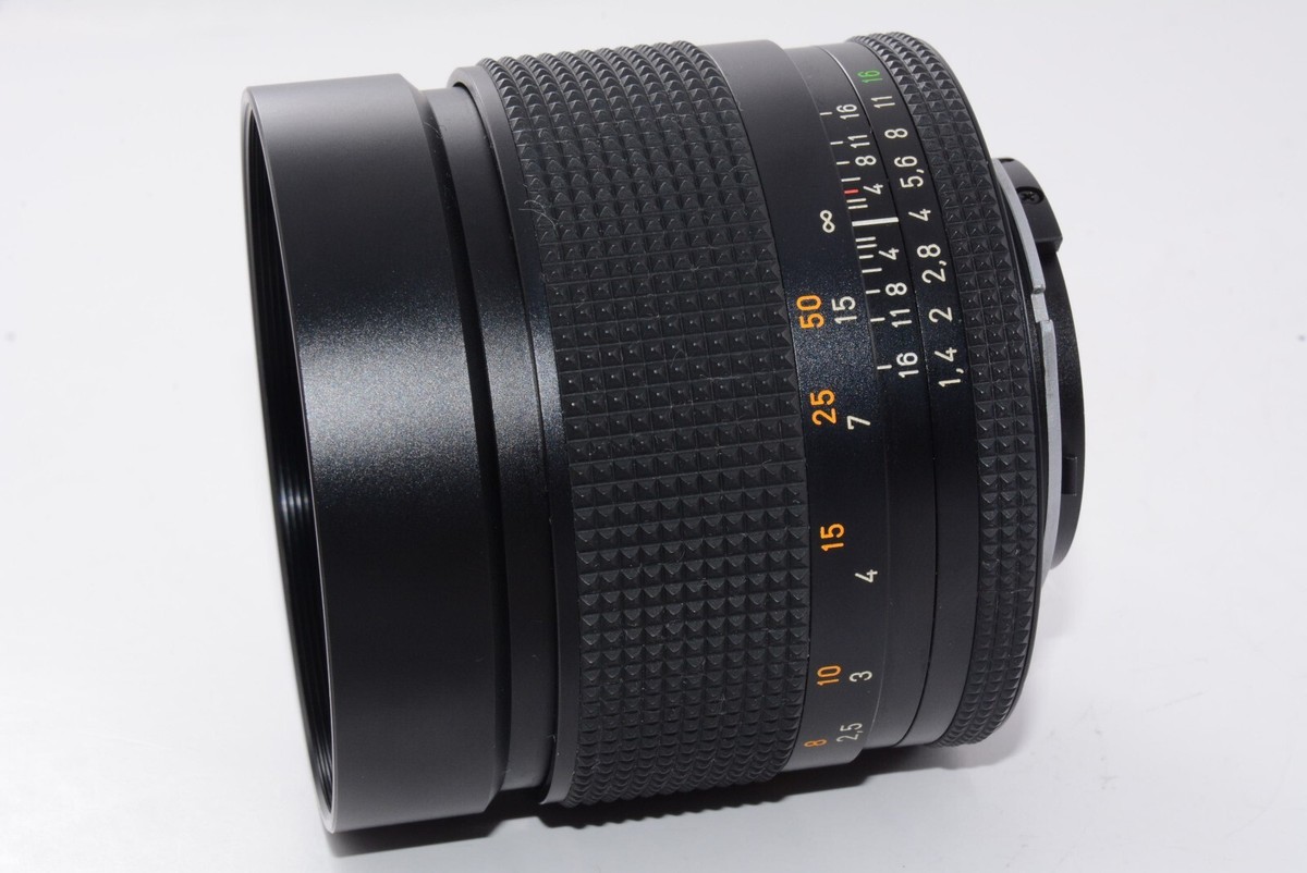 【美品】CONTAX CarlZeiss Planar T* 85mm F1.4 Contax 85mm f/1.4 Planar T* C/Y Mount Lens, Germany, Black {67}