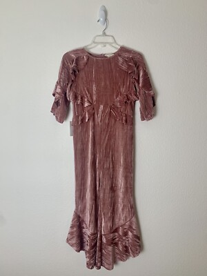MIA JOY Girls Valery Jumpsuit Size 10 Pink Velvet
