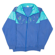 Vintage Kelly Womens Track Jacket Blue 90s S