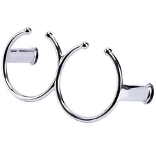 Marine Stainless Steel Boat Drink Holder Open Double-Ring Design Cup Holder 