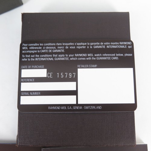 Raymond Weil Outer Box + Documents incl Blank Warranty - Picture 3 of 3