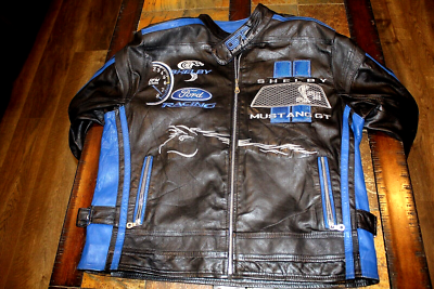 パ*ん様 Shelby Mustang GT レザージャケット Rare Vintage Shelby Cobra GT-500 Leather Jacket Circa 1968-70 X