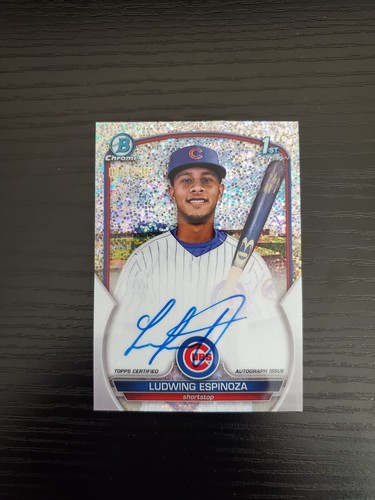 Ludwing Espinoza - 2023 Bowman Chrome 1st Bowman - SPECKLE AUTO /299 - DAMAGED - 第 1/3 張圖片