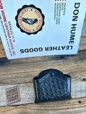 Don Hume Black Basket Leather Open Top Double Magazine Carrier For HK PARA GLOCK