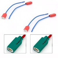 Draht Zopf Buchse Keramik S H7 4Pc Gurt Kopf Licht Niedrig TräGer Stecker Fit