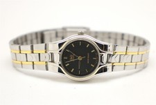 Citizen Q Q Stainless Steel Black Dial Ladies Watch NEED Battery