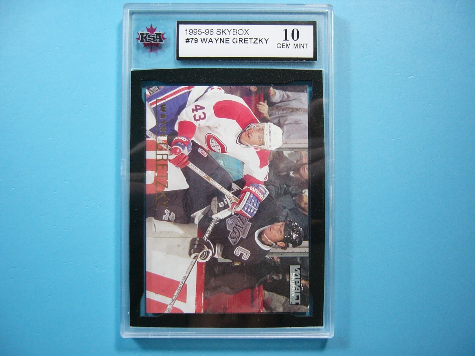 1995/96 SKYBOX NHL HOCKEY CARD #79 WAYNE GRETZKY KSA 10 GEM MINT SHARP+