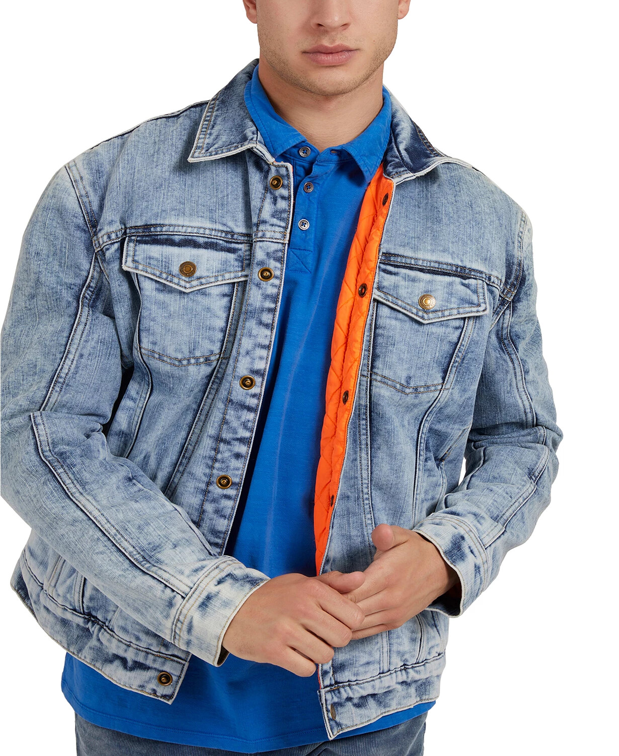 GUESS Klay Reversible Denim Jacket MSRP 