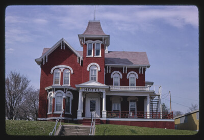 Brooklyn Hotel still open Front Street Brooklyn Iowa Historic Old Photo