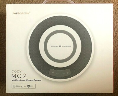 Nillkin Cozy mc2 Bluetooth NFC Speaker with QC2.0 charging, Mic Aux Input White