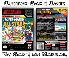 Super Mario All-Stars - Super Nintendo SNES Custom Case NO GAME