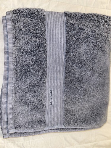 CALVIN KLEIN BATH TOWEL 29"x56" Blue OEKO-TEX 100% Cotton