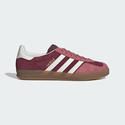 adidas Gazelle マルーン スニーカー Adidas Gazelle Indoor Sneakers Original Shoes Maroon/Cloud White
