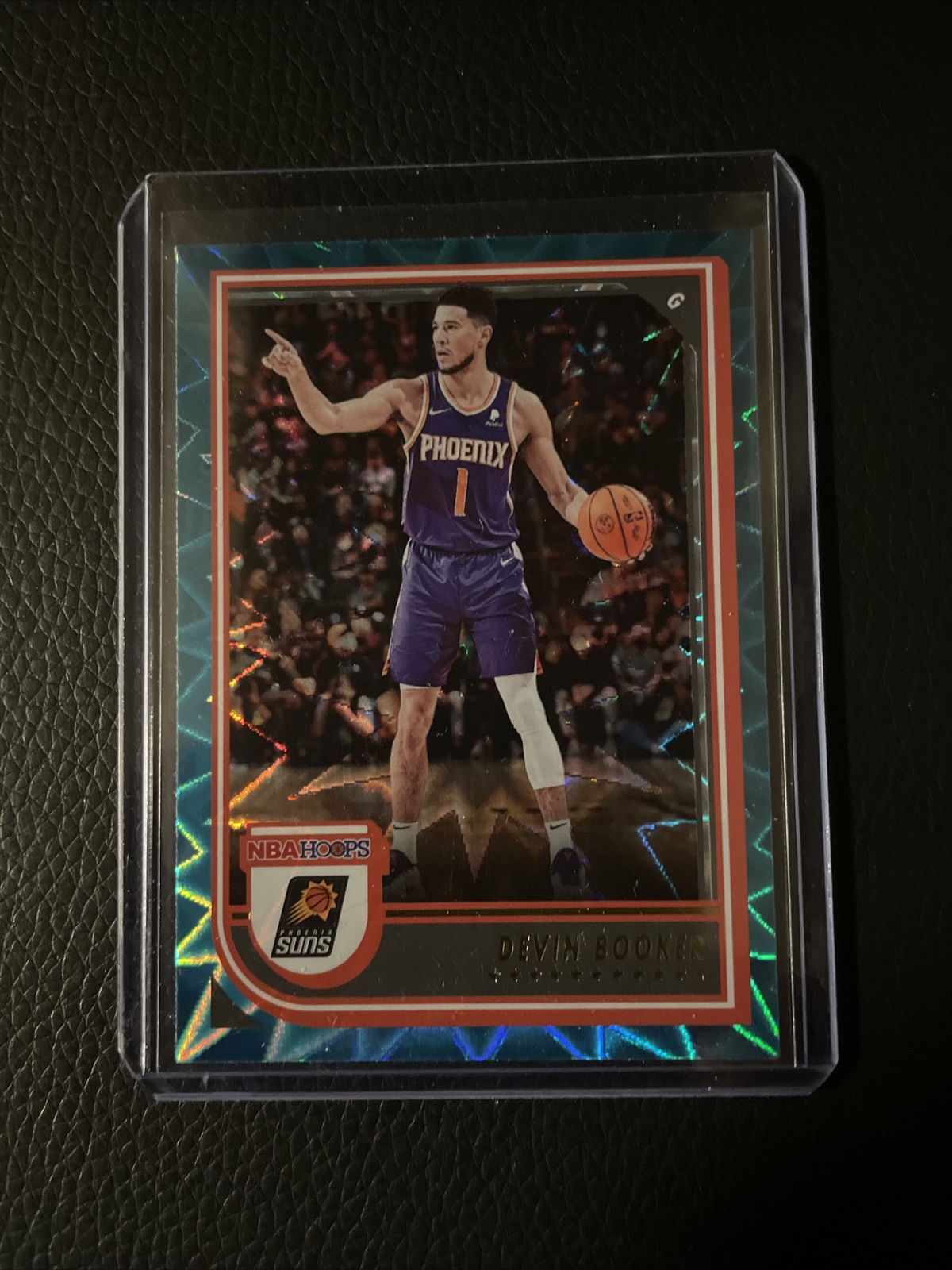 Devin Booker 2022-23 Panini NBA Hoops TEAL EXPLOSION SP HOLO Phoenix Suns #164