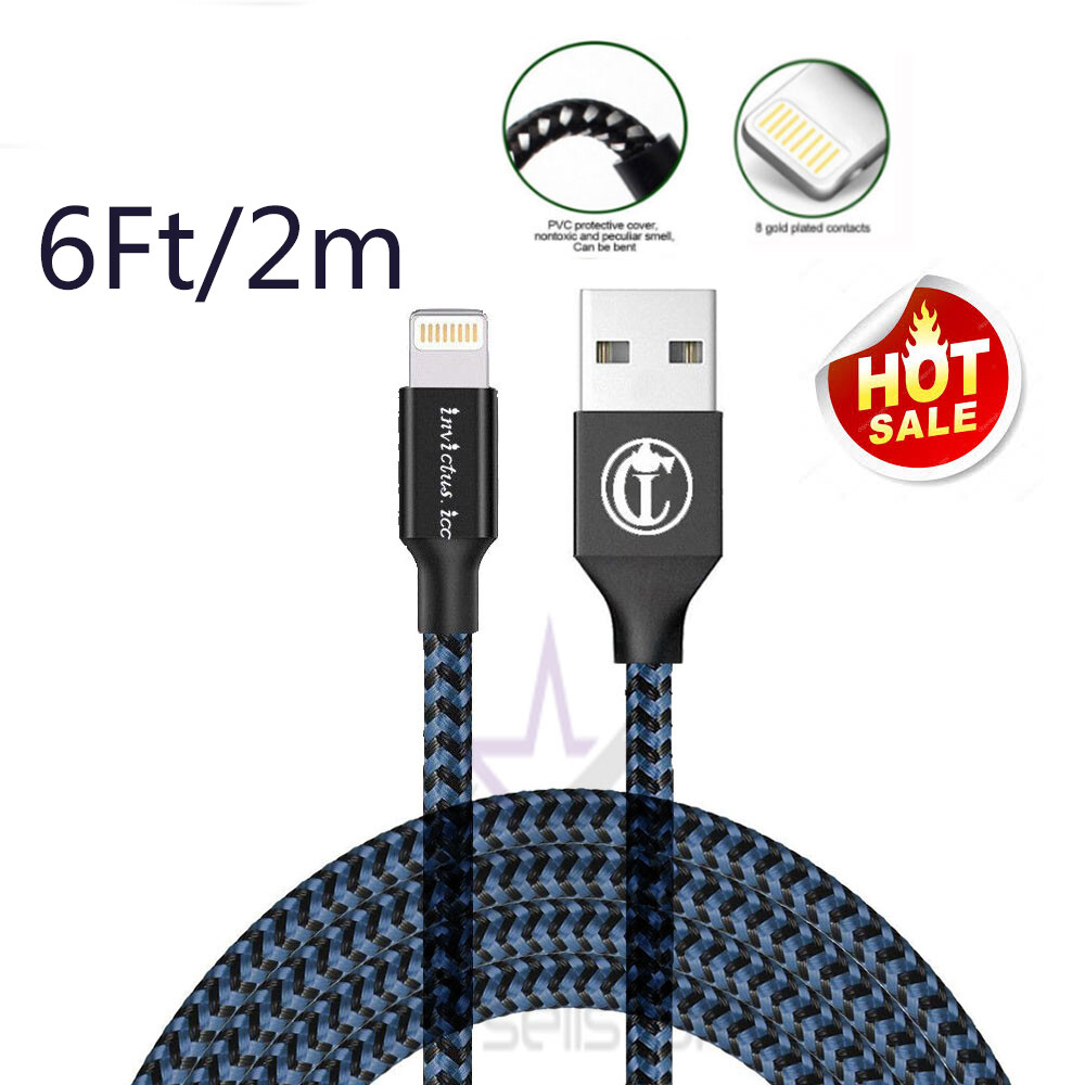 Apple Ipad Pro Ipad Charging Cable 6Ft USB Braided Charger Cable
