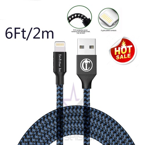 6Ft USB Braided Charger Cable For Apple iPad Pro,Air 2,Mini 3 4 Charging Cord - Picture 1 of 4