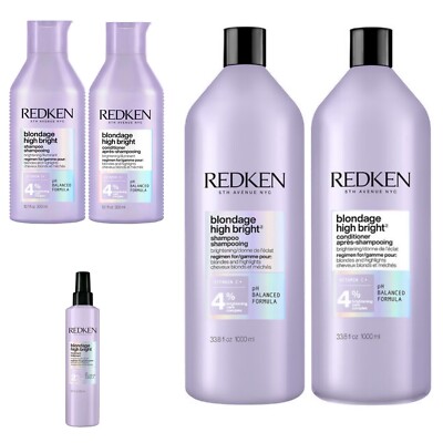 Redken Blondage High Bright Shampoo, Conditioner & Treatment 300ml-1000ml Optionen