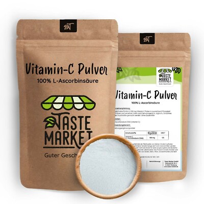 1 kg Vitamin C Pulver | L-Ascorbinsäure | 100% rein ohne künstliche Zusatzstoffe