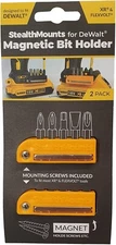 StealthMount DeWalt Magnetic Bit Holder  2 Pk Drill Bit Organizer Yellow