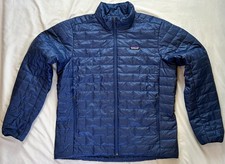 Patagonia Nano Puff Jacket Full Zip Puffer Outdoor Blue Men's Size XL
