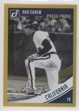 2018 Donruss Variations Press Proof Gold 50/99 Rod Carew (Black & White) HOF 6n5