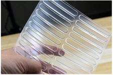 Self Adhesive Rubber Bumper:2.75 * 0.4 * 0.1Inch(L*W*T) 20Pcs,Cuttable Soft C...