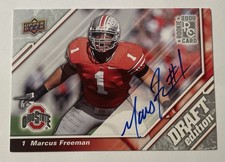 2009 Upper Deck Draft Rookie Autograph #63 Marcus Freeman Rc On Card Auto. rookie card picture