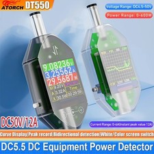 600W DC Digital Voltage Current Power Meter 4.5-50V 12A Capacity Tester DT550