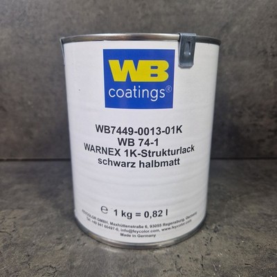 WARNEX Strukturlack SCHWARZ halbmatt 1kg Boxenfarbe