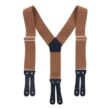 Welch Men's Elastic Button-End Y-Back 2 Inch Work Suspenders