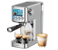 Cafetera espresso 20 bar acero inoxidable con...