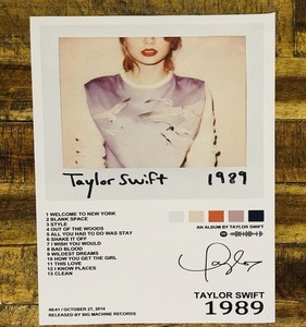 Taylor Swift 1989 Poster | eBay