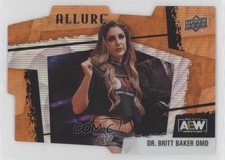 2022 Upper Deck Allure AEW Horizontal Orange Slice Die-Cut Dr Britt Baker 0ps8