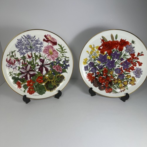 Franklin Porcelain - Wedgwood - 12 x Flowers Of The Year Collector Plates 77/78 - Picture 9 of 15