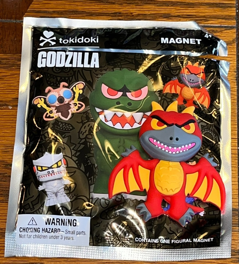 GODZILLA TOKIDOKI 3D FIGURAL MAGNET BLIND BAG -RODAN | eBay