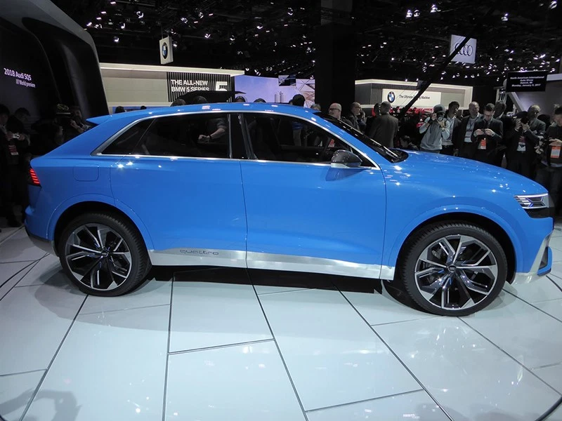 Audi’s Q8 Concept shows where the production version will likely end up, in 2018. Expect a new Q5, too.